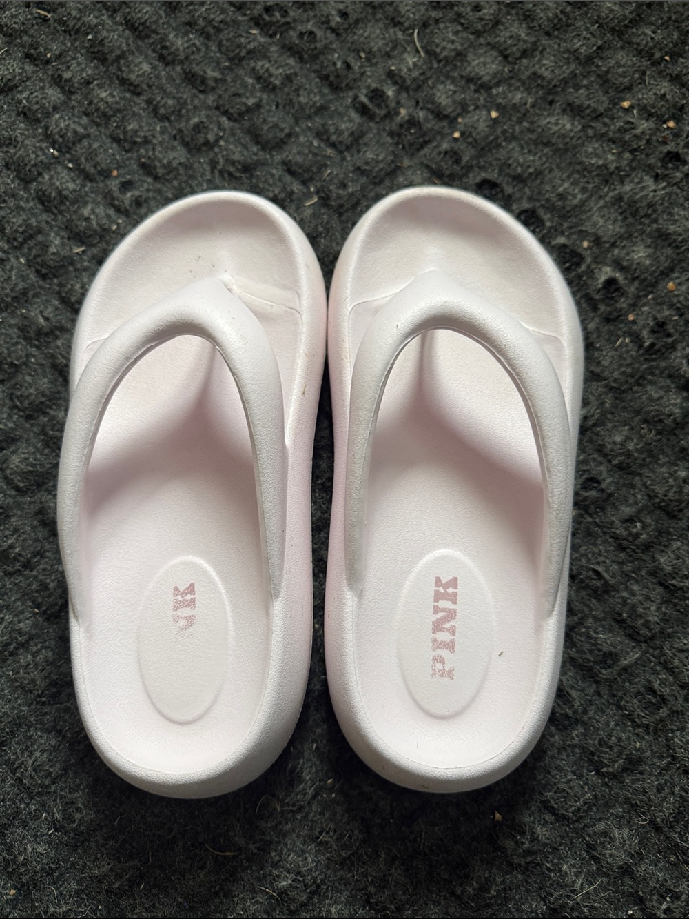 Victoria's Secret PINK Pale Pink Foam Flip Flop Slides